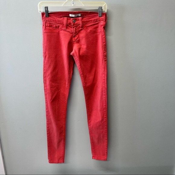 flying monkey women's 25 peach skinny jeans length 29 as shown - Picture 1 of 7